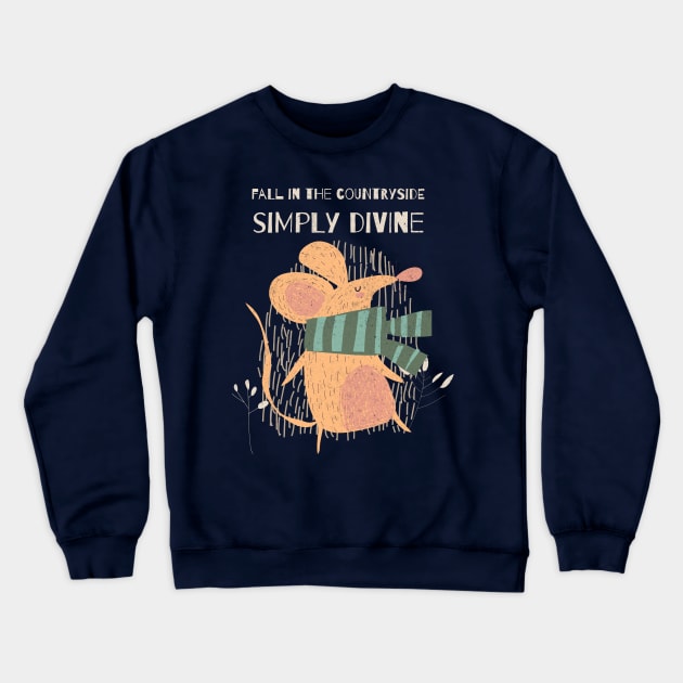 Fall in the countryside: Simply divine Crewneck Sweatshirt by Andrea Rose